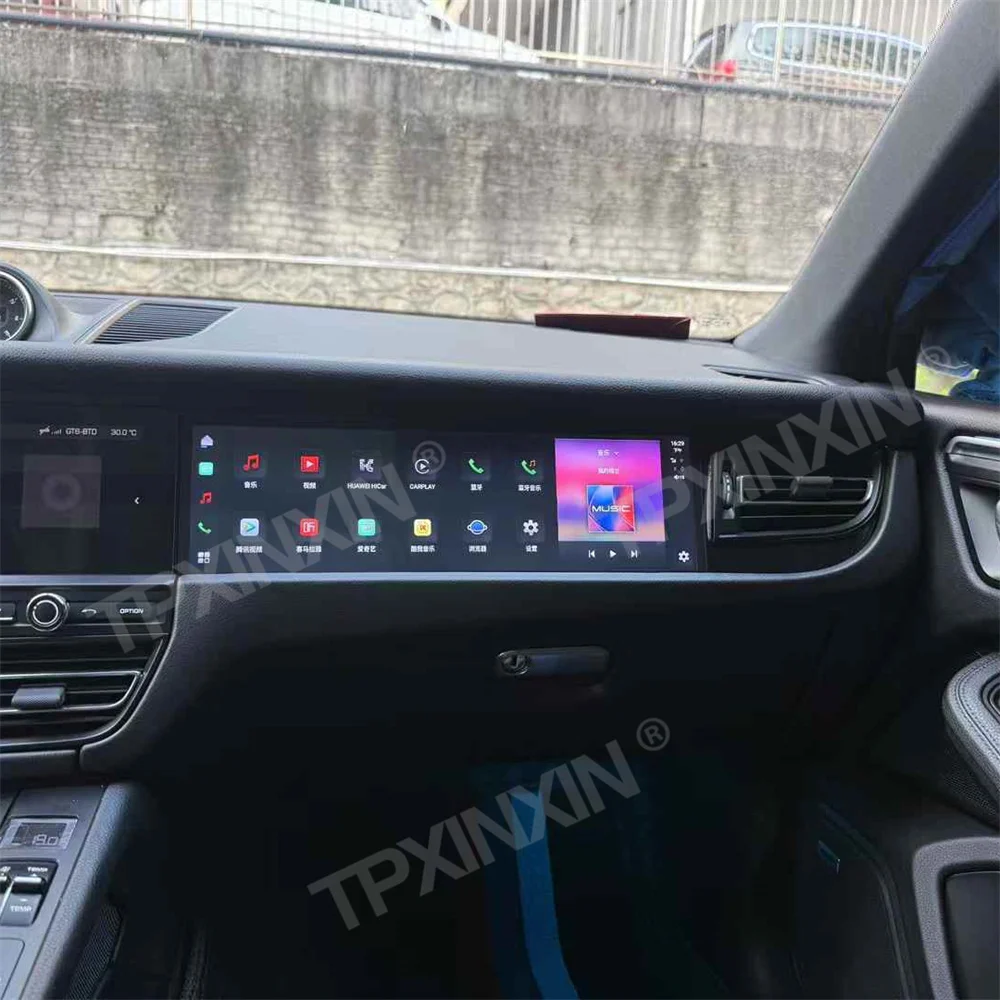 Upgrade HD Touch Screen For Porsche Macan 2018-2025 Car Radio CarPlay GPS Navi Co-pilot Entertainment Screen Passenger Head Unit