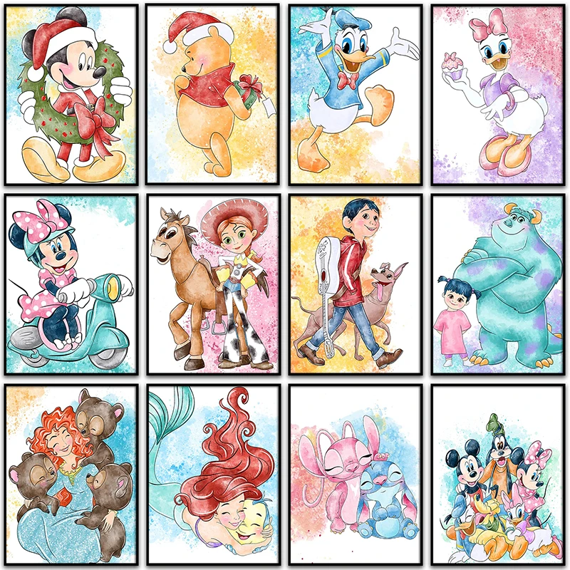 

5D DIY Diamond Painting Disney Christmas Gift Mickey Mouse Winnie the Pooh Full Square&Round mosaic embroidery Cross stitch Art