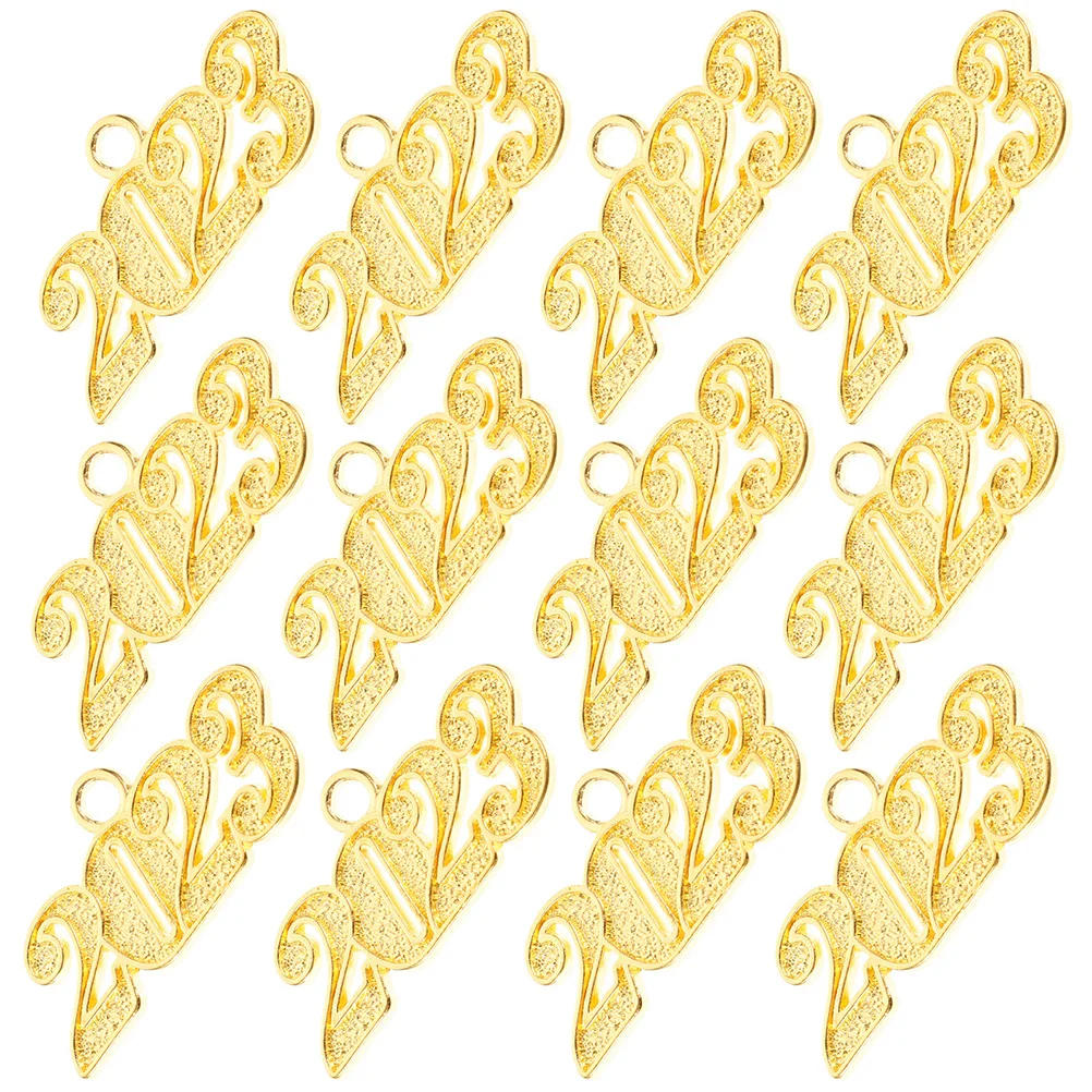 

12Pcs Graduation Sign 2023 Alloy Number Pendants Charms for DIY Jewelry Necklace Bracelet Making Graduation Signs