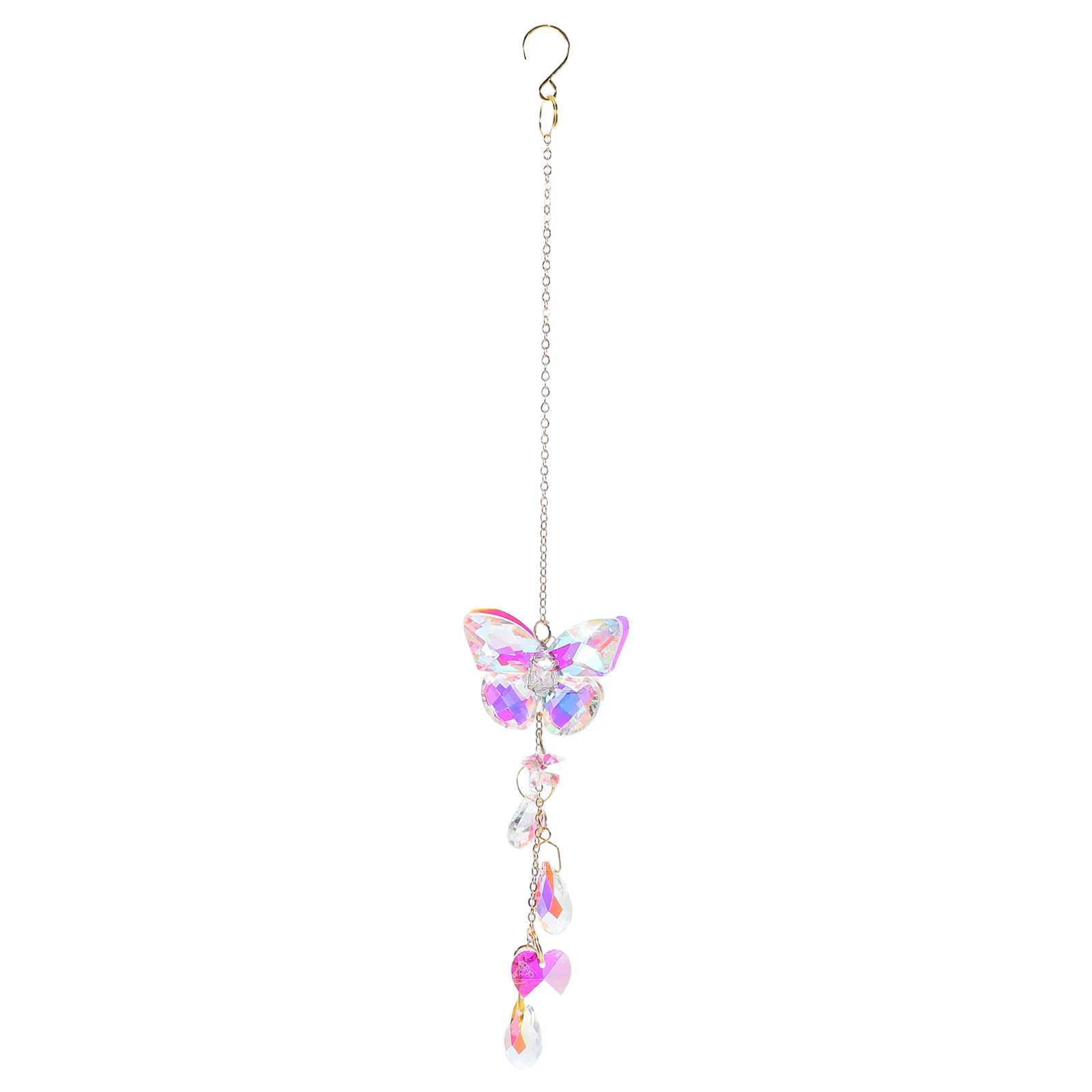 

Butterfly Sun Catcher Wind Chime Crystal Suncatcher Hanging Decoration Garden Ornament Car Wind Chimes Outdoor Relaxation