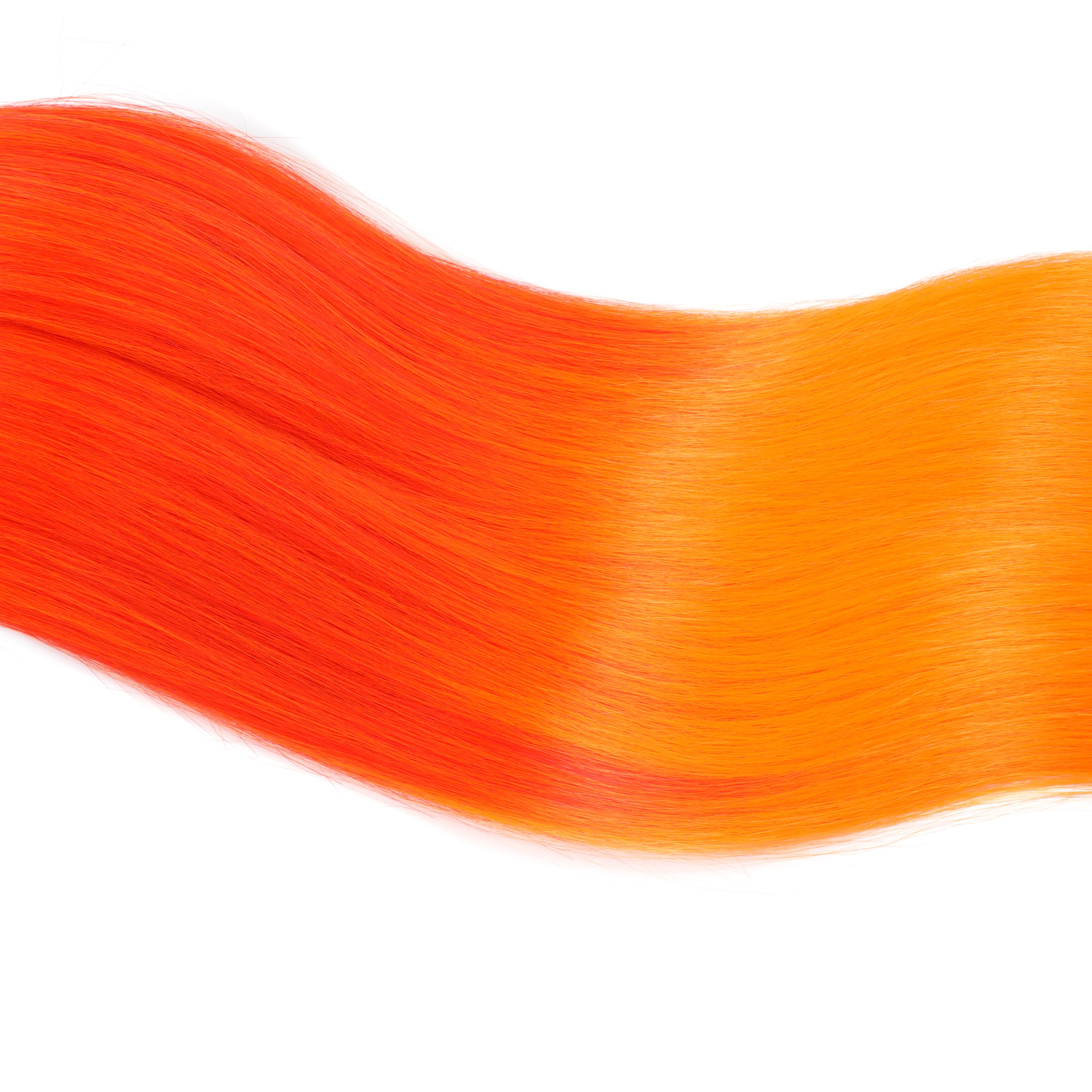 28 "300 جرام الوردي مستقيم الكروشيه الشعر حزم جدائل شعر صناعية ذيل حصان الشعر الملونة الأزرق شقراء لينة الكروشيه وصلات شعر #5