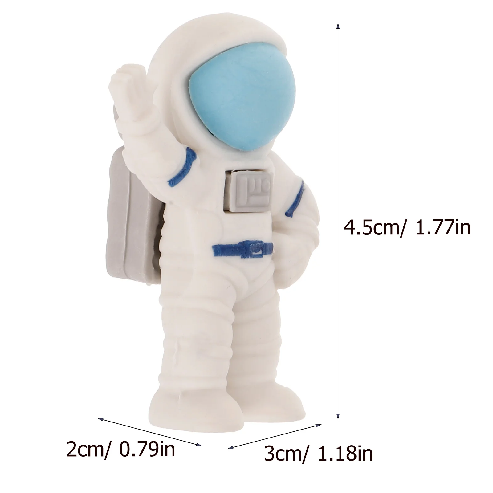 24 Pcs High Capacity Astronaut Eraser Gift Student Fun Erasers for Students Bulk