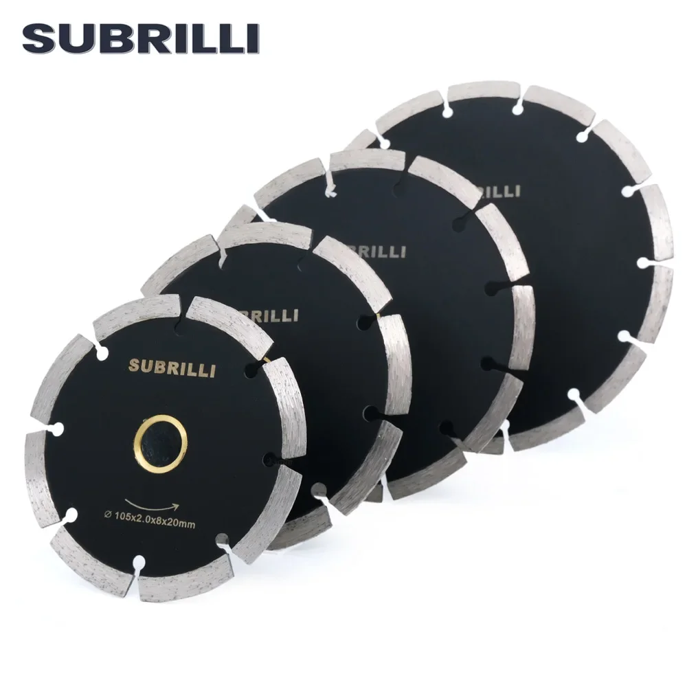 SUBRILLI 4/5/6/7 Inch Diamond Saw Blade Segments Dry Wet Cutting Disc for Marble Concrete Porcelain tile Circular Diamond Disk
