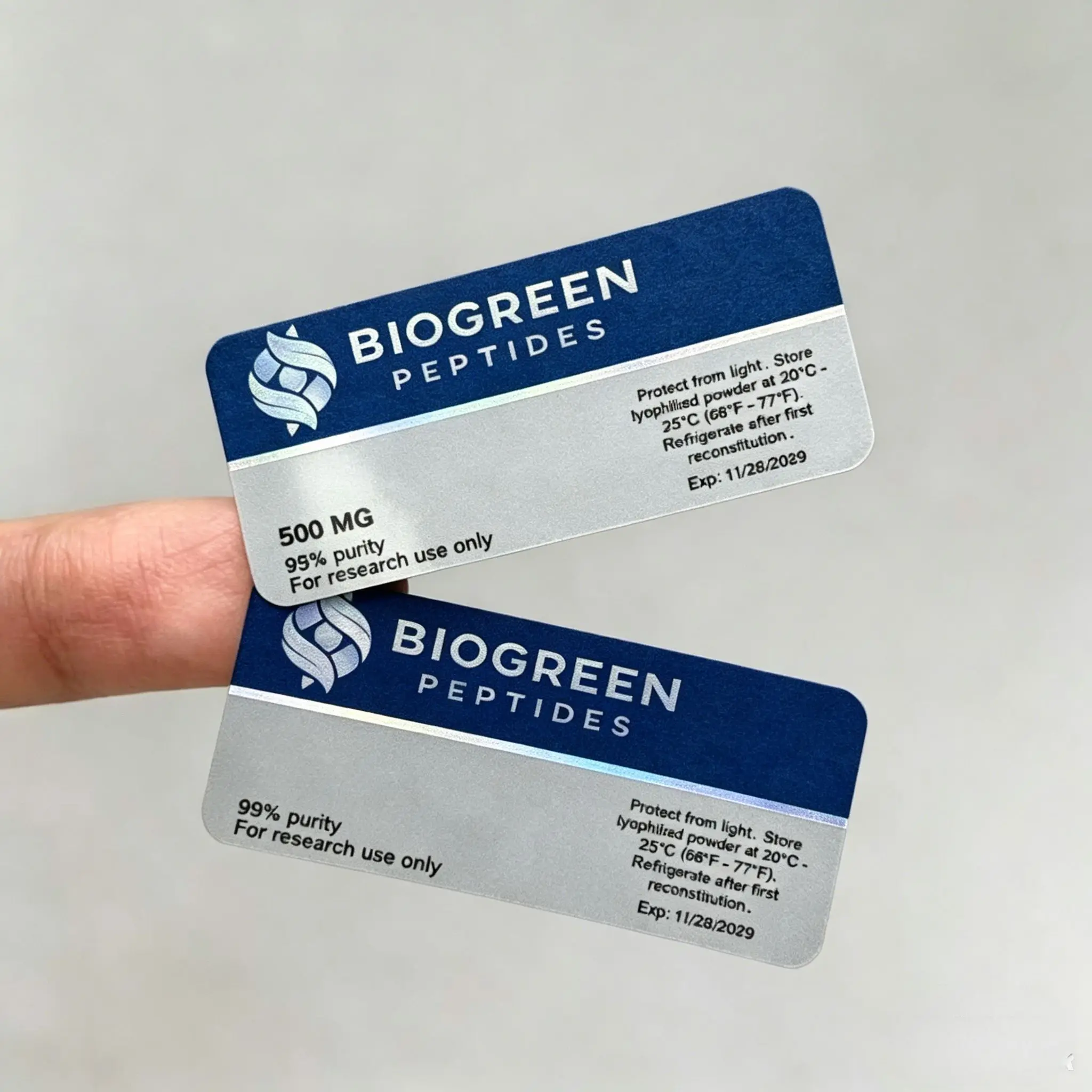 Custom Adhesive Waterproof Vinyl Labels,3ml 10ml 20ml Vial Stickers with Matching Paper Boxes - Detail 1