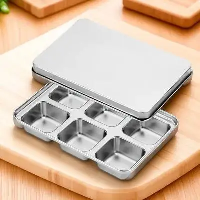 Stainless Steel Ice Cube Mold Cubitera Tray Freezer Buckets Maker Wear-resistant Silicone Household Kitchen Bar Tools