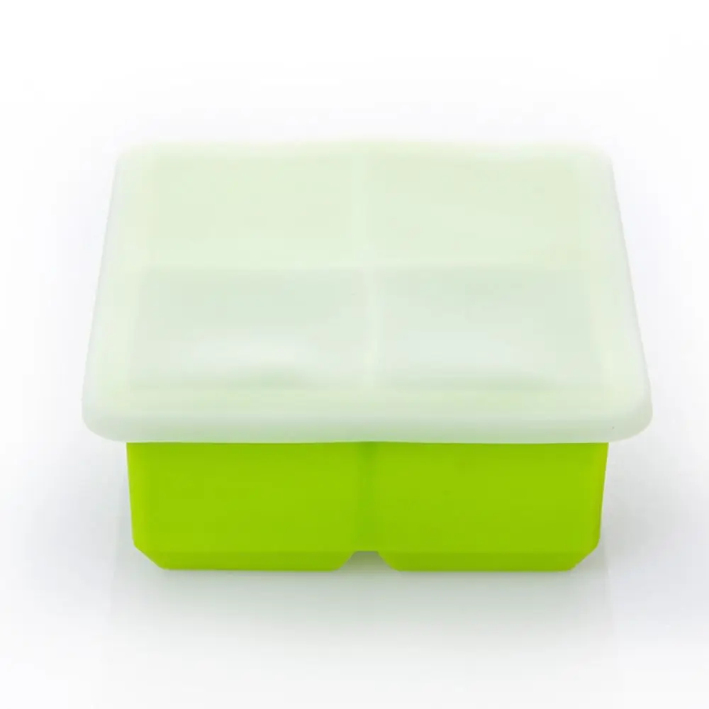 Food Grade Silicone Large Ice Cube Tray 4/6/8/12 Grids DIY Ice Cube Maker Reusable BPA Free Square Ice Mold Kitchen Tools