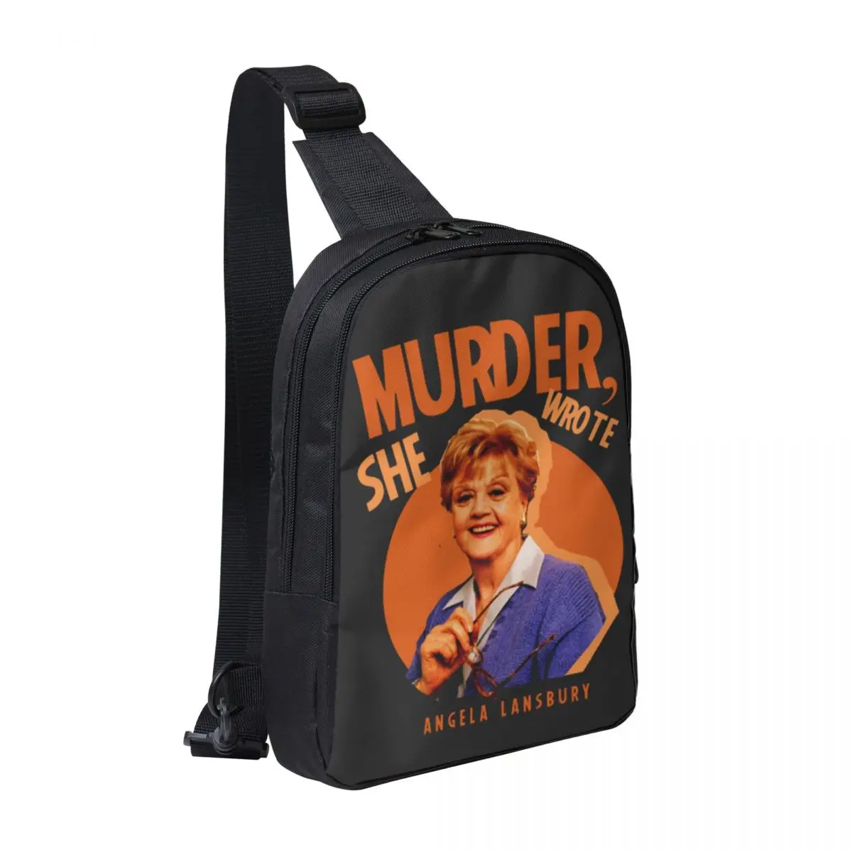 

Murder She Wrote Chest Bag Men Sling Crossbody Backpack Chest Bag Traveling Hiking Daypack Shoulder Bag
