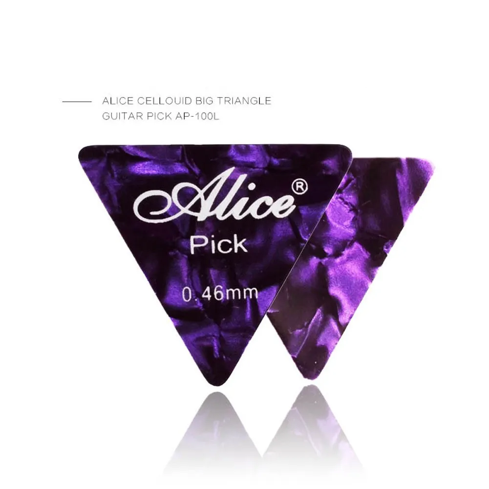 2021 New Thin Heavy Acoustic Electric Guitar 12pcs Alice Plectrums E-Guitar Large Triangle Guitar Picks High Quality