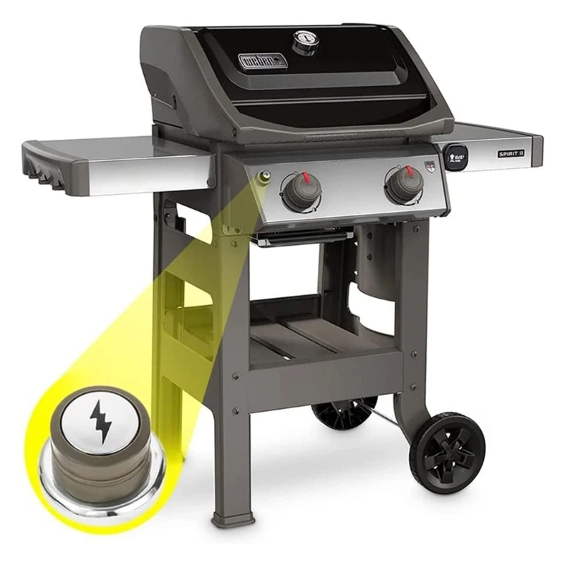 طقم إشعال فعال بديل طقم ولاعة الشواء مع لوحة تحكم جانبية مادة معدنية لشوايات الغاز E310 E210