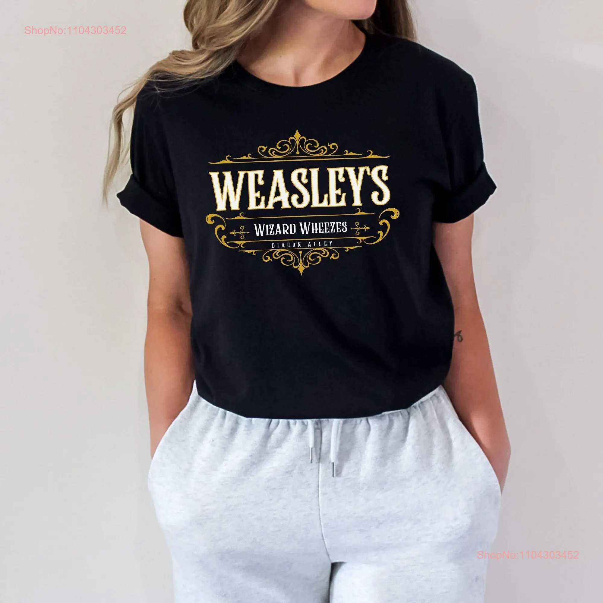 Weasley's Wizard Wheezes Logo T Shirt Fred and George Weasley long or short sleeves