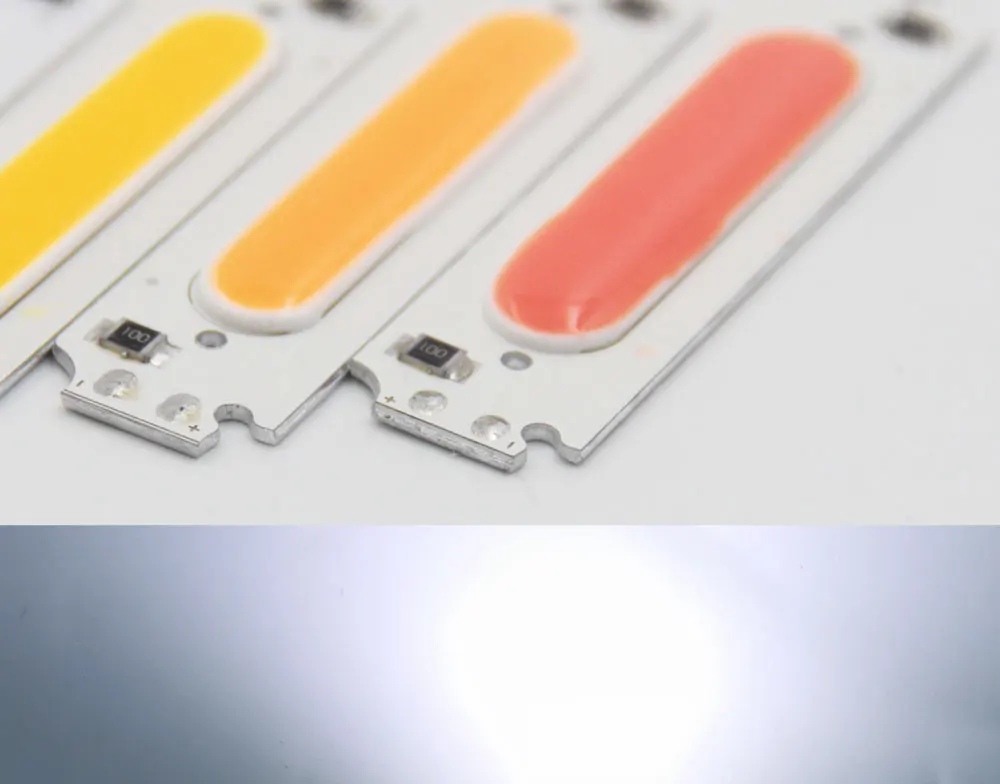 10PCS 60x15MM DC 12V 2W COB LED Glühbirne Chip Weiß Gelb Orange Grün blau Rot Lila LED Matrix Lampe für DIY Beleuchtung 6CM – Detail 9