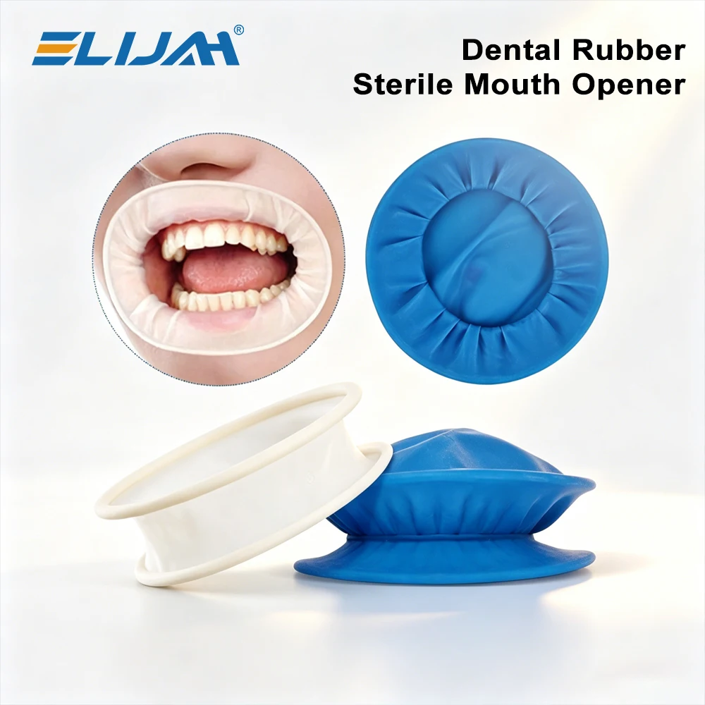ELIJAH Dental O Shape Mouth Opener Rubber Sterile Mouth Opener Oral Cheek Expanders Retractor Rubber Mouth Opener Dentistry Tool