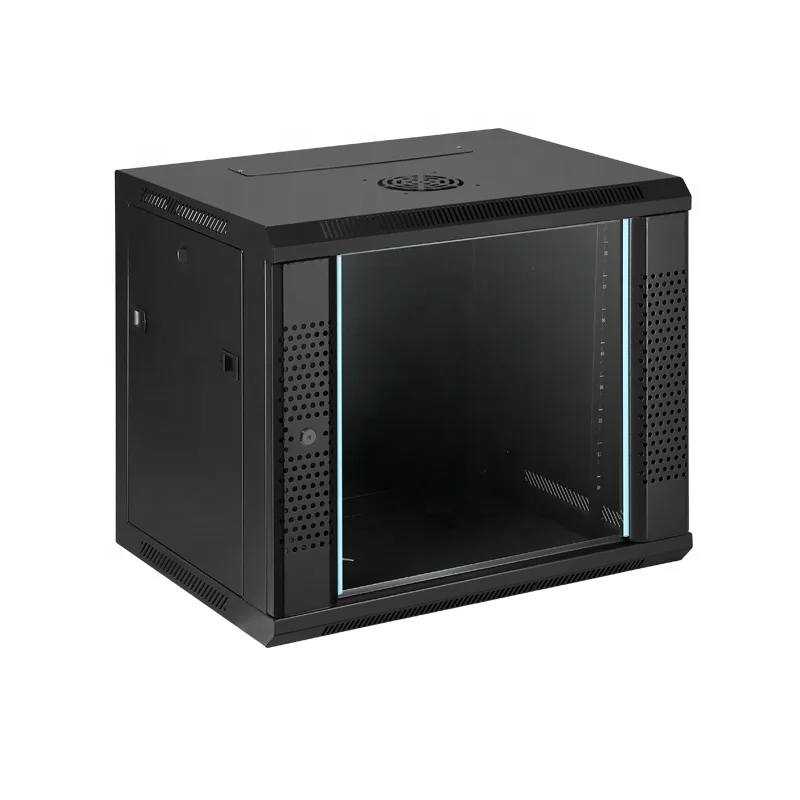 19 inch network 600 * 450mm wall mounted 12U rack cabinet equipment