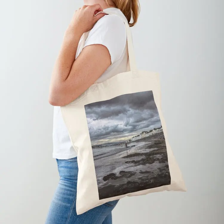 

Exmouth Beach before the Storm Tote Bag Shopper Gift bags Beach bag tote bag custom