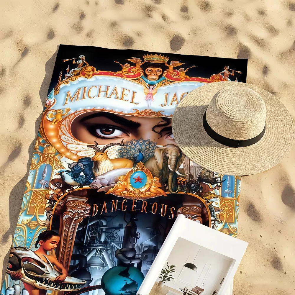 Michael Jackson Dangerous Album Art Beach Towel,Microfiber Soft