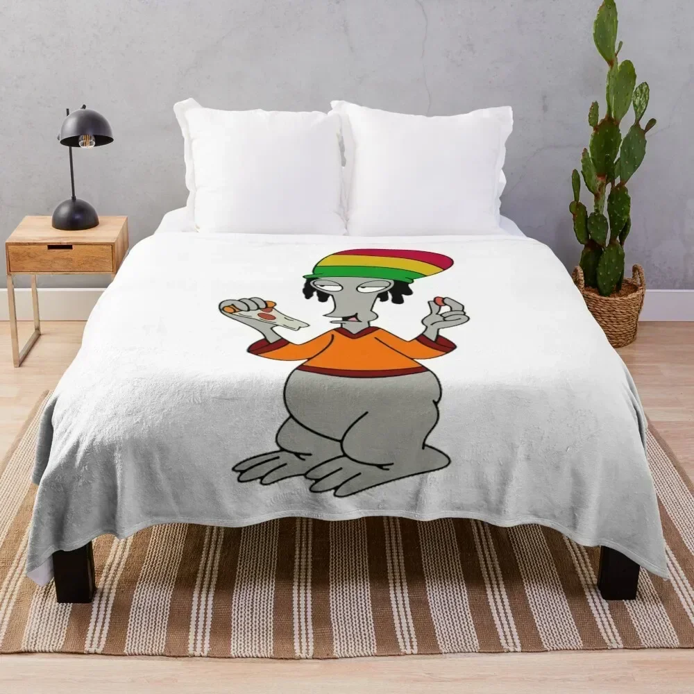 

roger the alien regge Throw Blanket Nap Multi-Purpose Luxury Brand Thermal Blankets