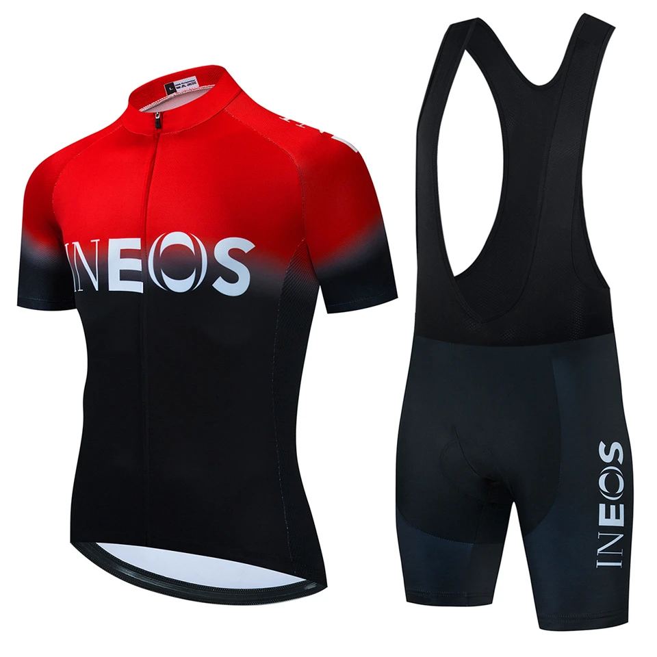 2026 INEOS Bicycle Short Sleeve Cycling Clothing Man Uniform Sportswear Bib Clothing Mtb Pants Mountain Shorts Laser Cut Clothes