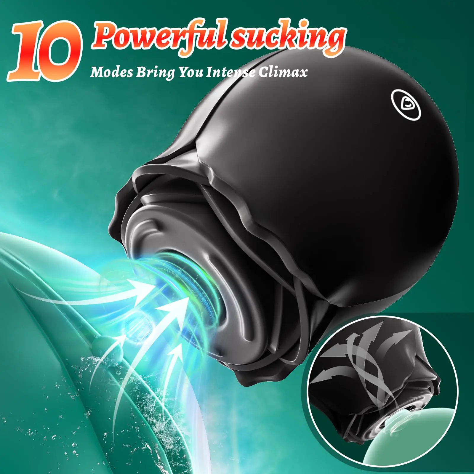 Rose Sucking Vibrator for Women Nipple Anal Massager Powerful Clitoral Vacuum Stimulator Female Masturbator Sex Toys for Adult view 3
