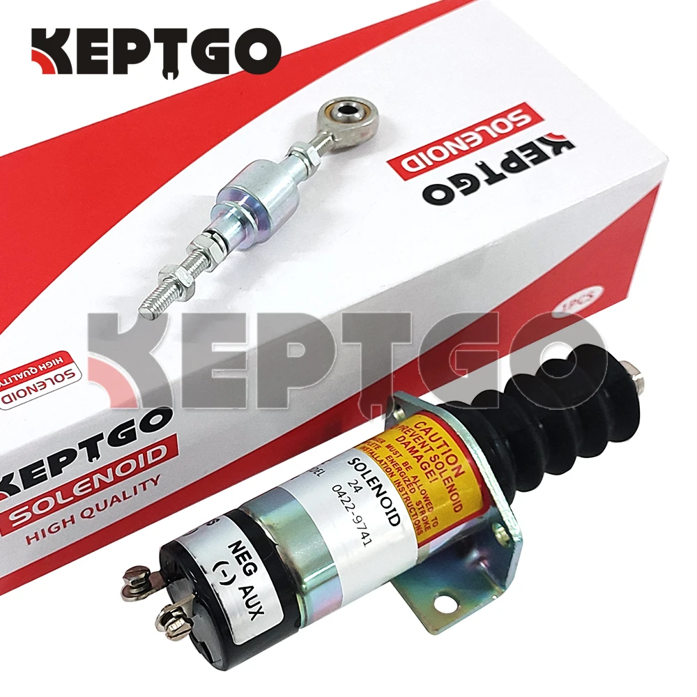 Fuel Stop Solenoid Valve 0422 9741 For Volvo Penta D7A-BTA D7A-TA D7C-BTA 24V 20532245