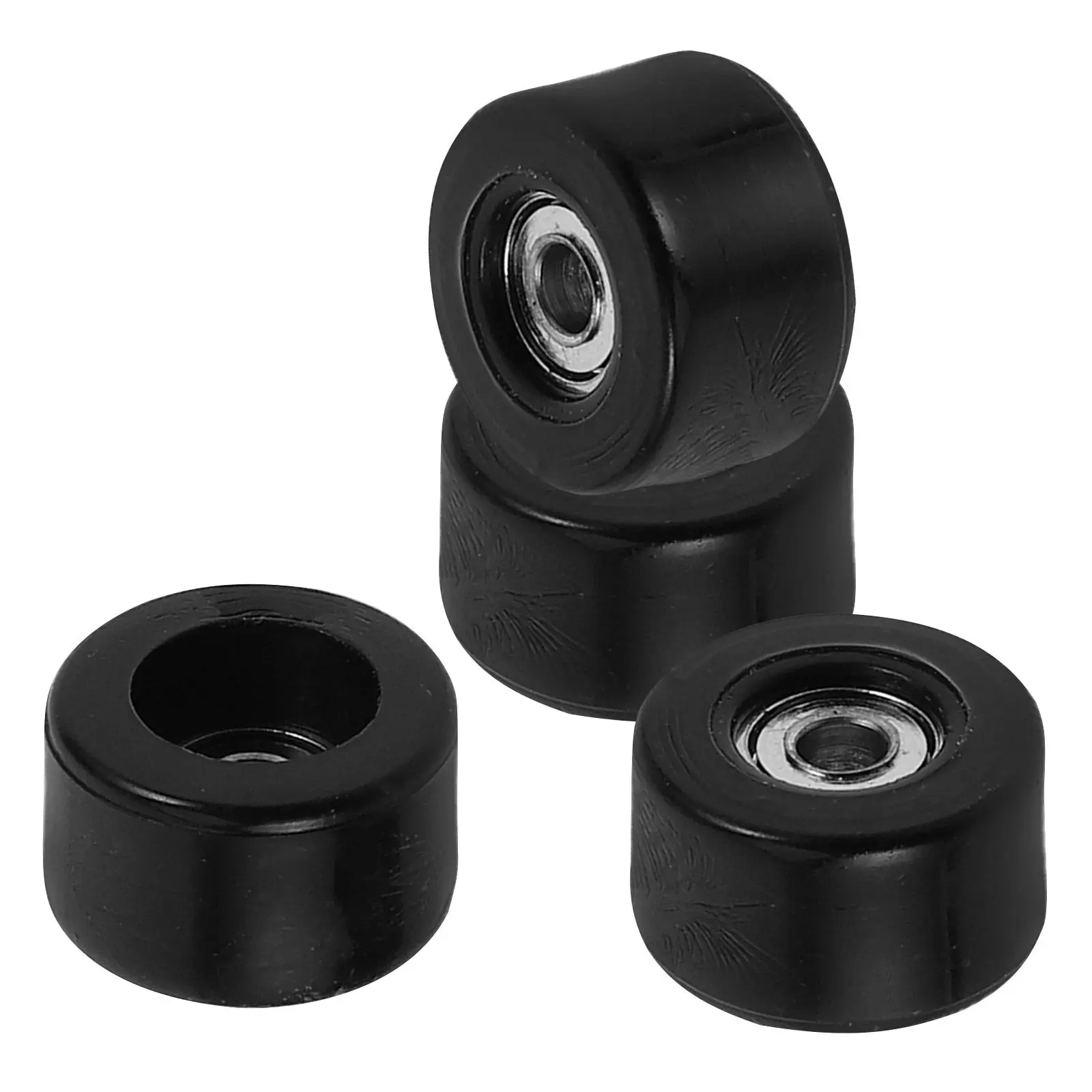 

4pcs Finger Skateboard Wheels Bearings High-Speed Smooth Rolling Replacement Sturdy Reusable Wheel Set For Mini Skateboard