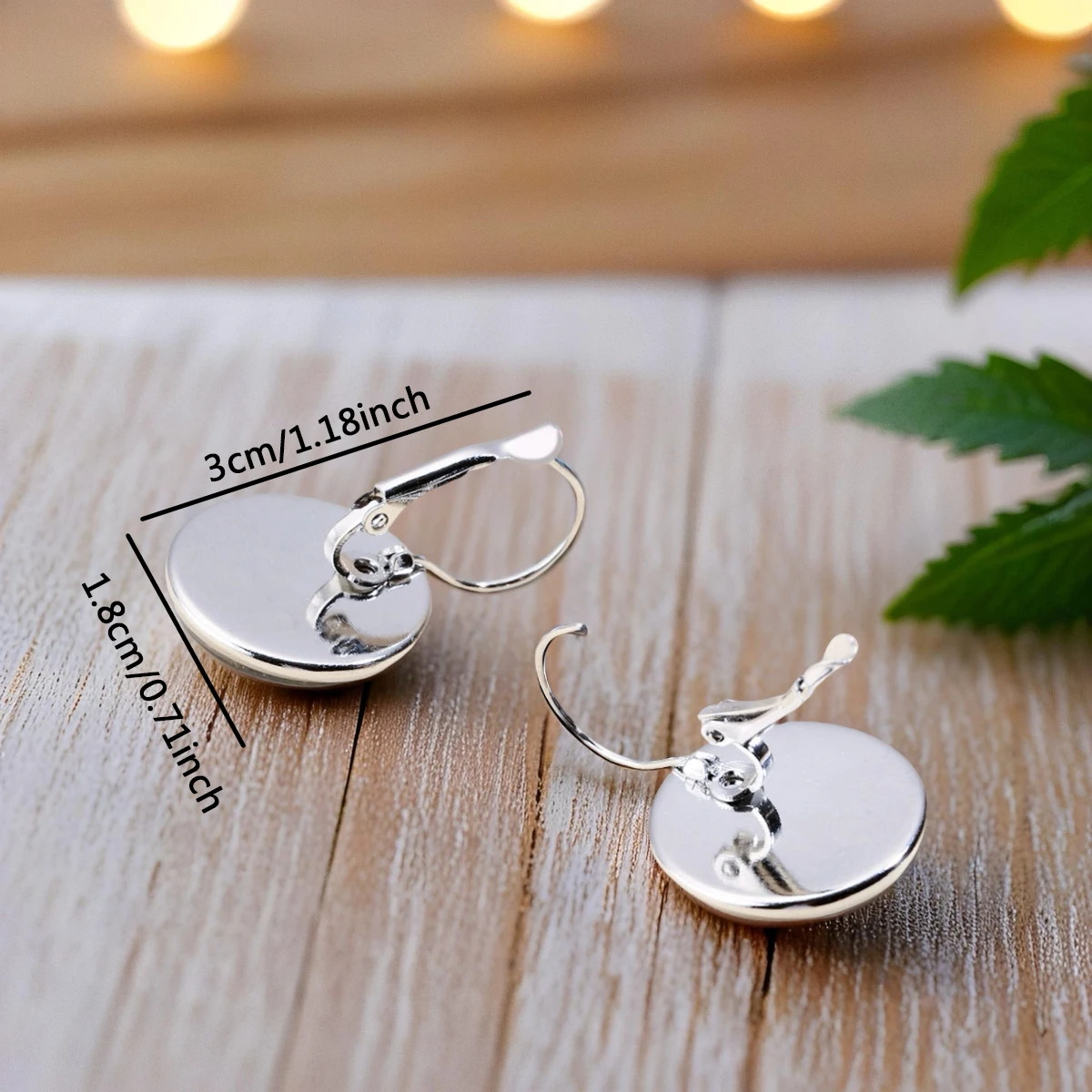 2025 New Fashion Ladybugs Ear Clip Round Earring Glass Cabochon Art Printed Jewelry view 5