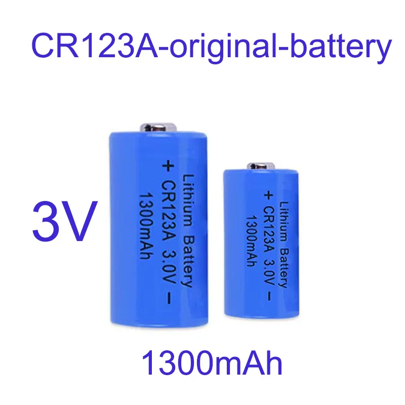 CR123A 3V 1300mah non-rechargeable disposable battery cell for GPS security system camera medical equipment