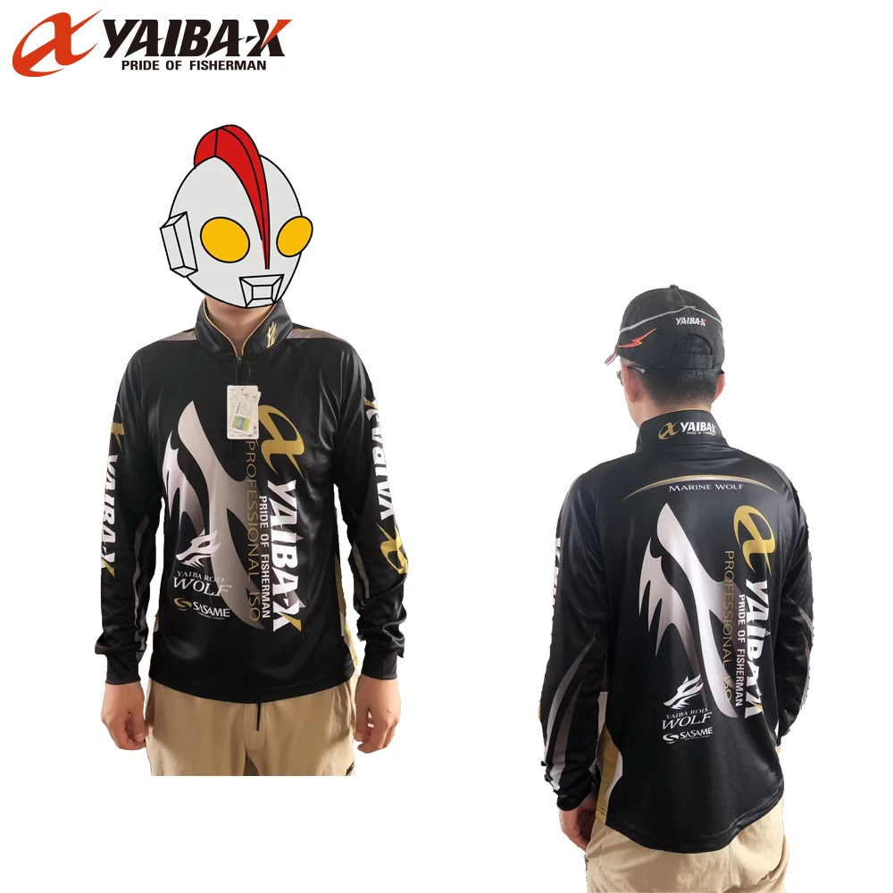 YAIBAX fishing clothes Anti-UV outdoor quick drying ventilation sunscreen long-sleeved fishing suits Cycling pesca