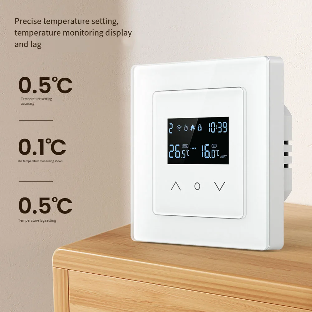 WiFi Temperature Control Switch Thermostat for Tuya with Multiple Scheduling Modes for Floor Heating and Boilers