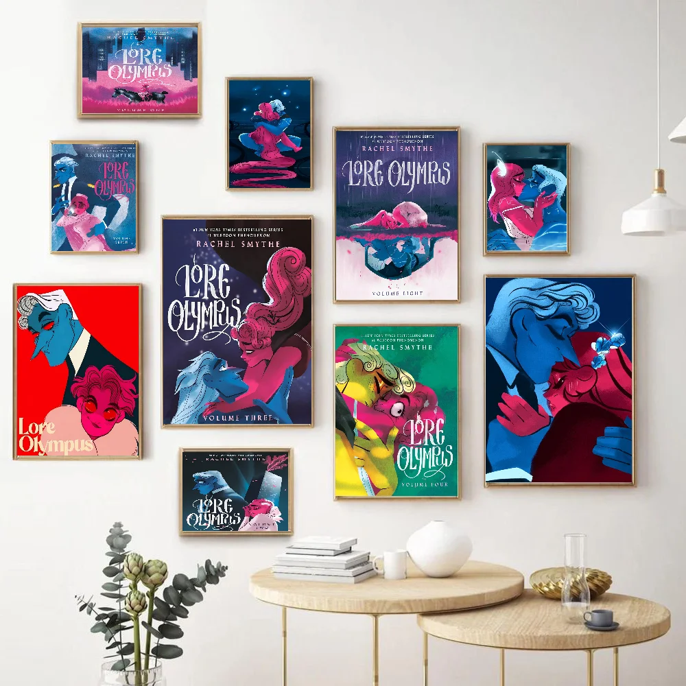 

Lore Olympus Books Classic Vintage Posters Whitepaper Prints Posters Artwork Kawaii Room Decor