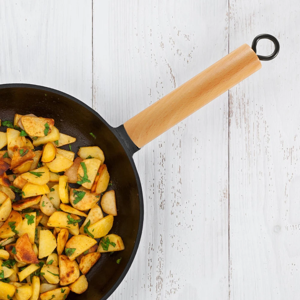 

1pcs Wooden Pot Handle Replacement Detachable Anti-Scald Universal Grip For Household Cookware Accessories Kitchen Utensils