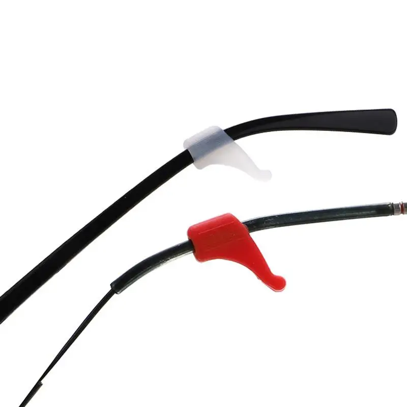 

2 шт., противоскользящая силиконовая ручка для ушей, красочные очки, очки, крючок для ушей, пробка, кронштейн, застежка, держатель для очков, дужка, кончик