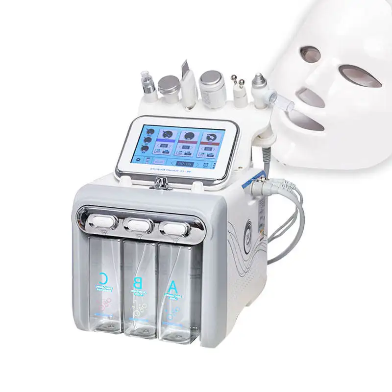 Lo más nuevo 7 en 1 Hydradermabrasion Diamond Aqua Peeling hidrodermoabrasión chorro de agua Aqua Facial Hydra Dermoabrasión máquina