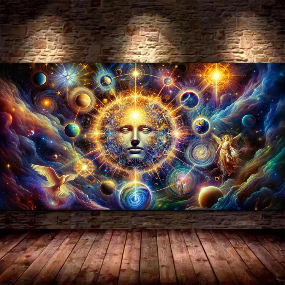 

The face of God diy Diamond Painting cosmic,planetary,stellar Cross Stitch Full Diamond Mosaic Embroidery Sale For Home Decor