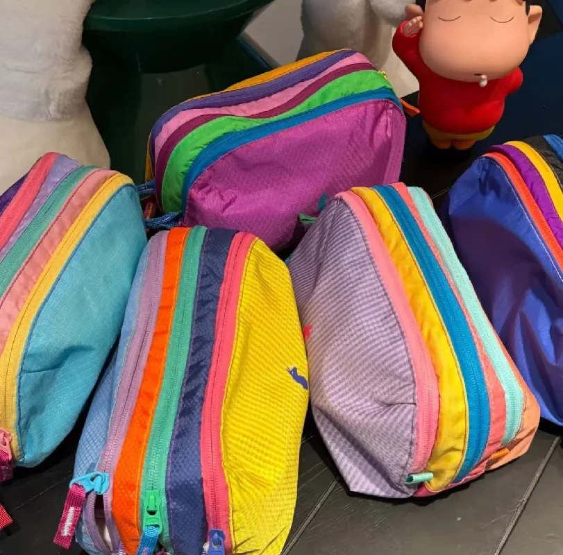 Women Dopamine Color Waterproof Cosmetic Bag Multifunctional Travel Outdoor Toiletry Storage Bolsa De Maquillaje