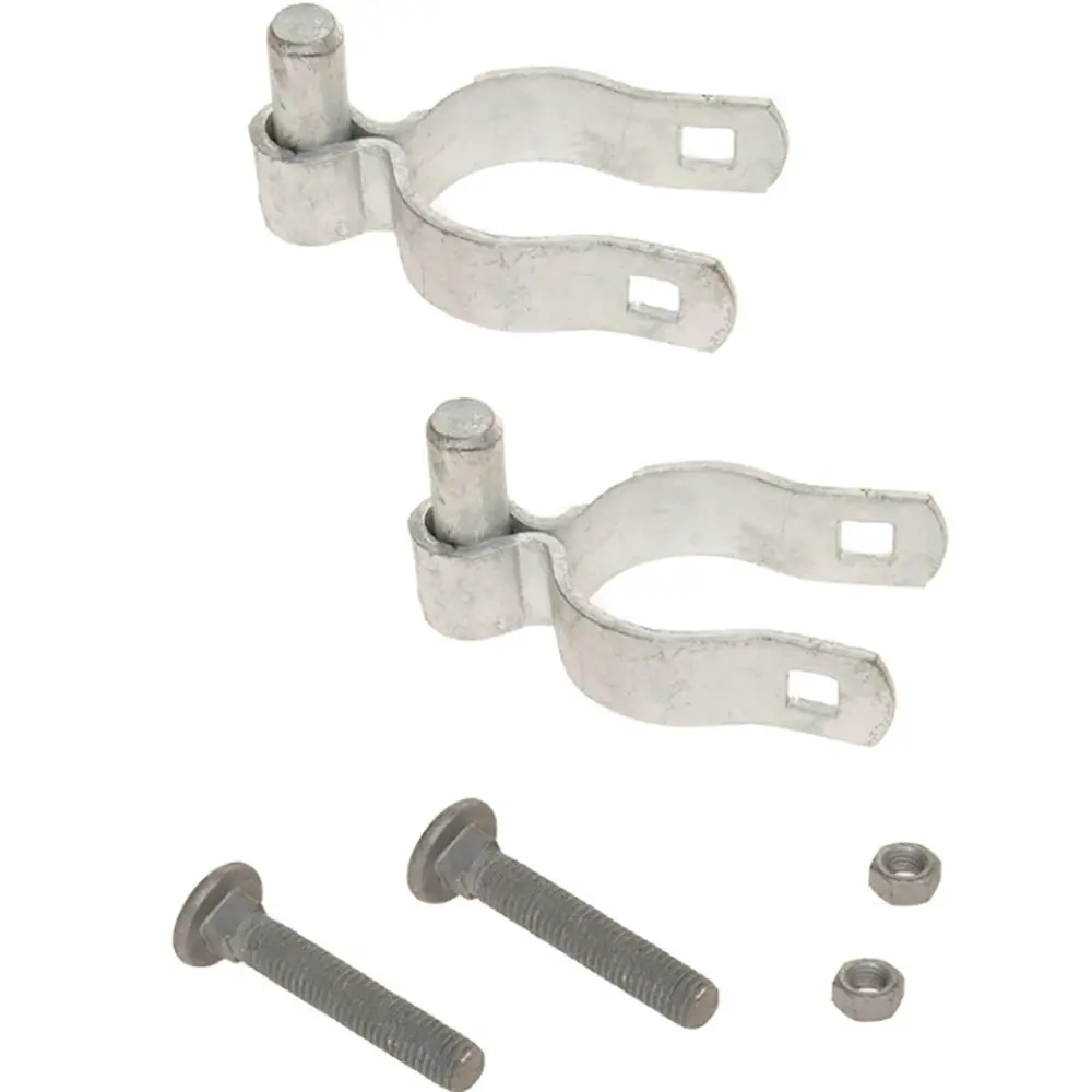 2PC Chain-Link Fence Gate Hinge, Compatible with 1-5/8inch Posts, Heavy-Duty Steel Gate Hinge Accessories