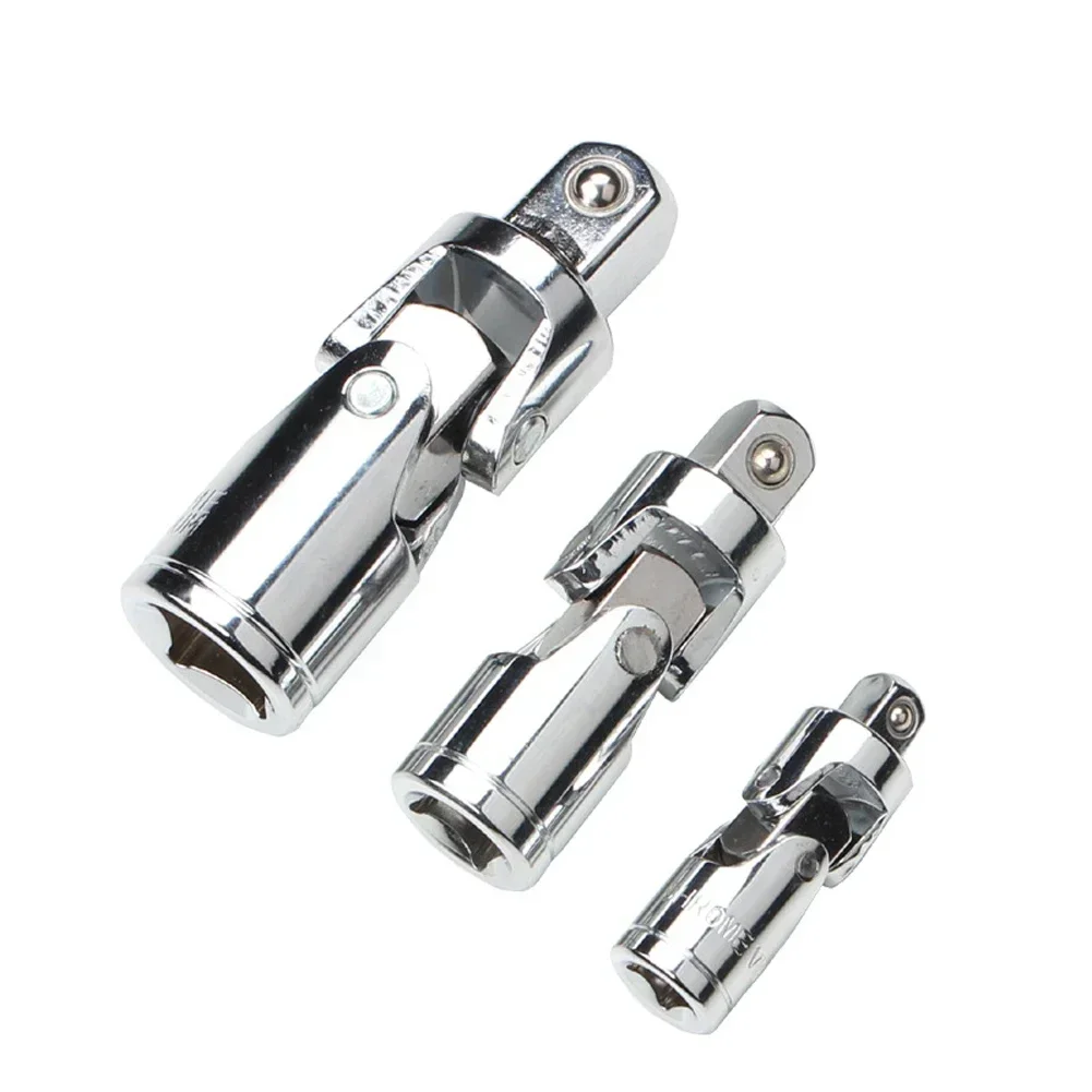 Universal Joint Swivel Socket Adapter 1/2'' 3/8'' 1/4'' Ratchet Angle Extension Bar Socket Adapter Multifunction Wrench