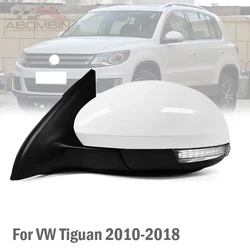 VW Tiguan 용 자동 전원 접이식 도어 윙 사이드 백미러 어셈블리 2010 2011 2012 2013 2014 2015 2016 6/9/13 전선