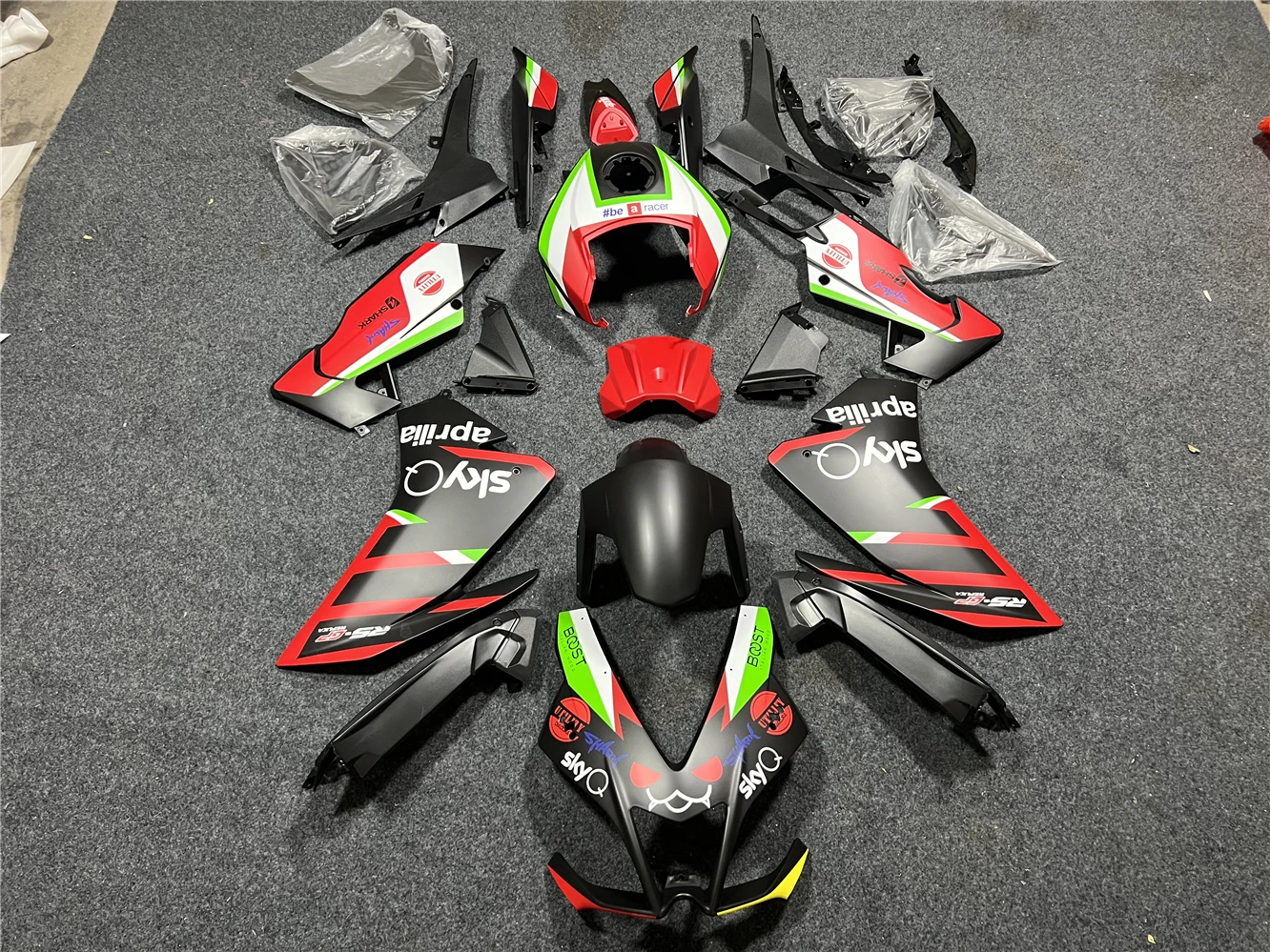 New ABS Fairings Kit Fit For Aprilia RS4 50 125 RS125 2012 2013 2014 2015 2016 2017 2018 12 13 14 15 16 Bodywork Set Black red