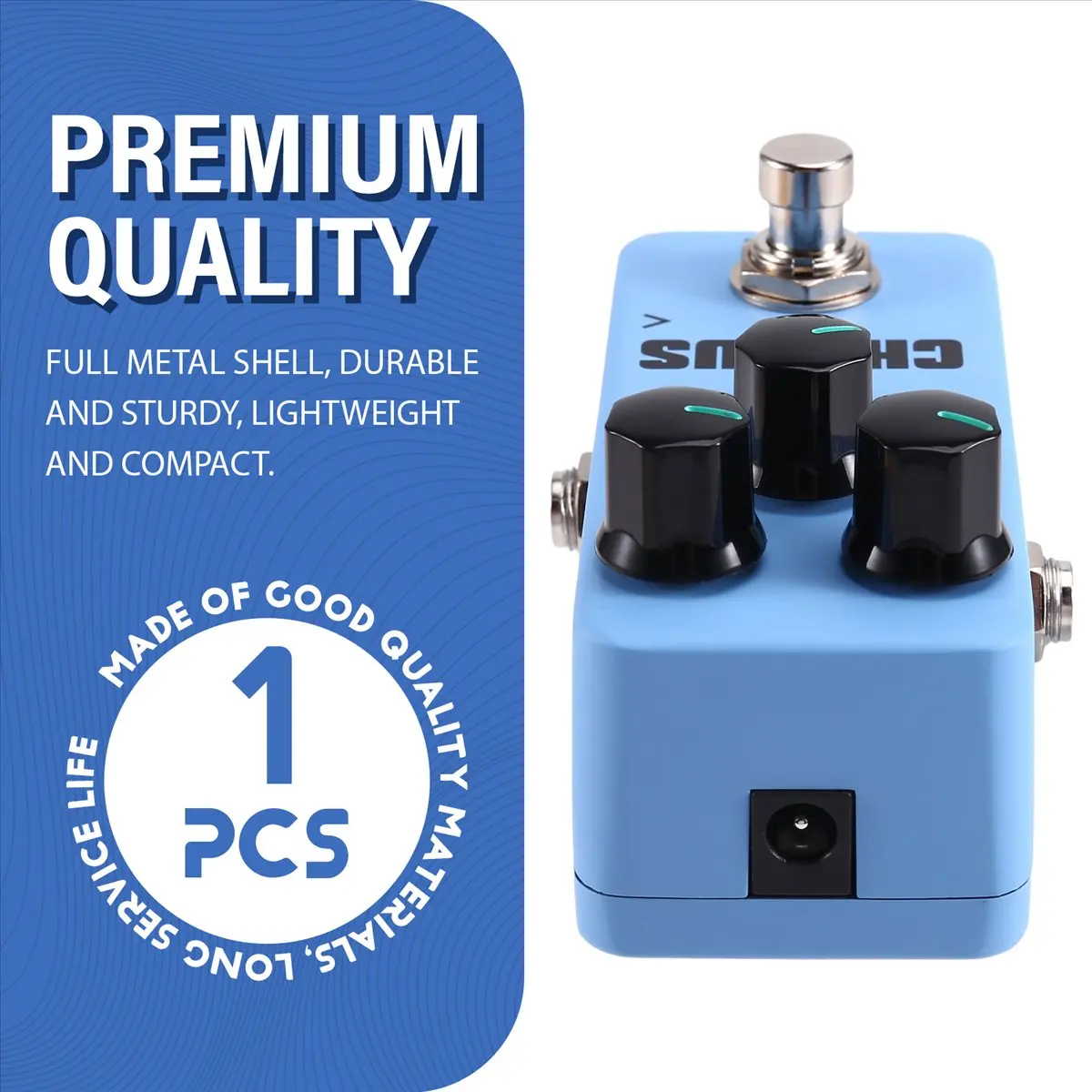 

CHORUS Electric Guitar Effect Pedal -2 Portable True Bypass Guitar Effector 3 Control Knobs Mini Guitarra Effector