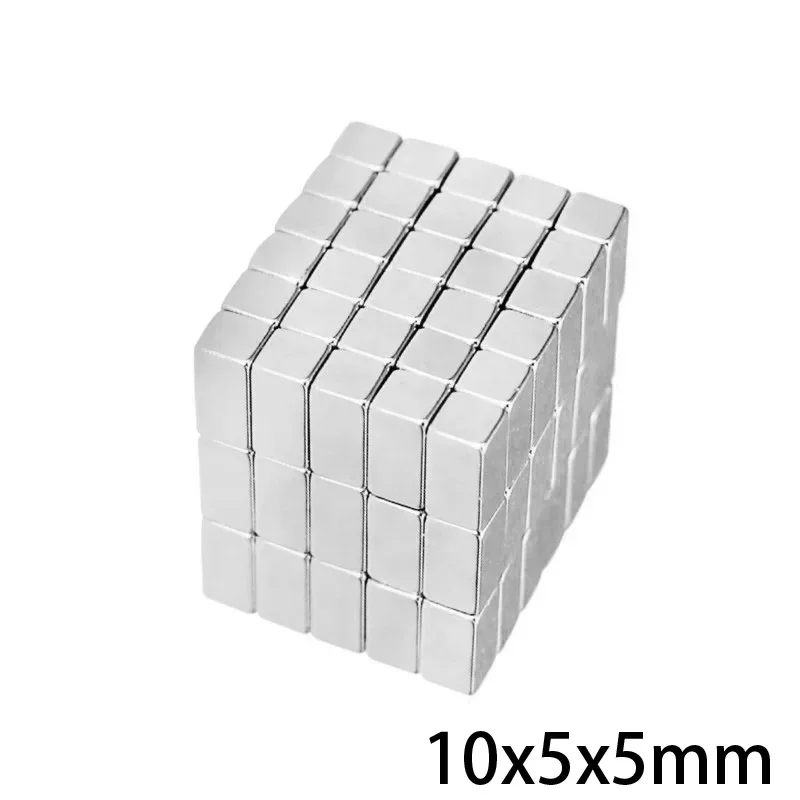 10x5x5mm Block Powerful Magnets 10x5mm Permanent Magnet Sheet 10x5x5mm Strong Neodymium Magnet 10*5*5
