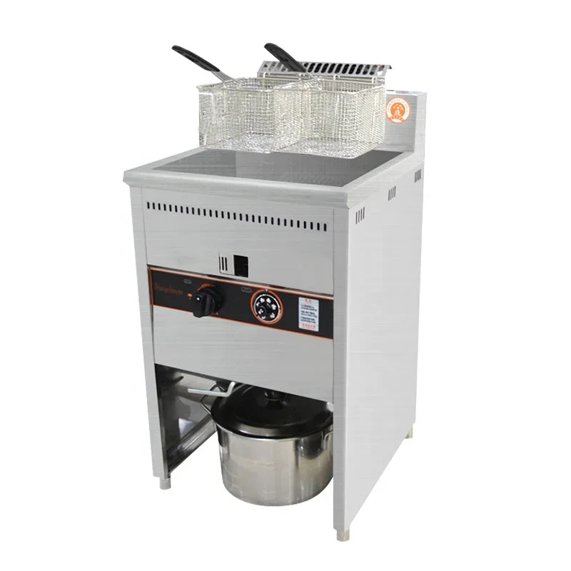 Electronic Open Double Freidora De Papas a Gas Chicken Pressure Fryer Industry Equip Gas Deep Fryer