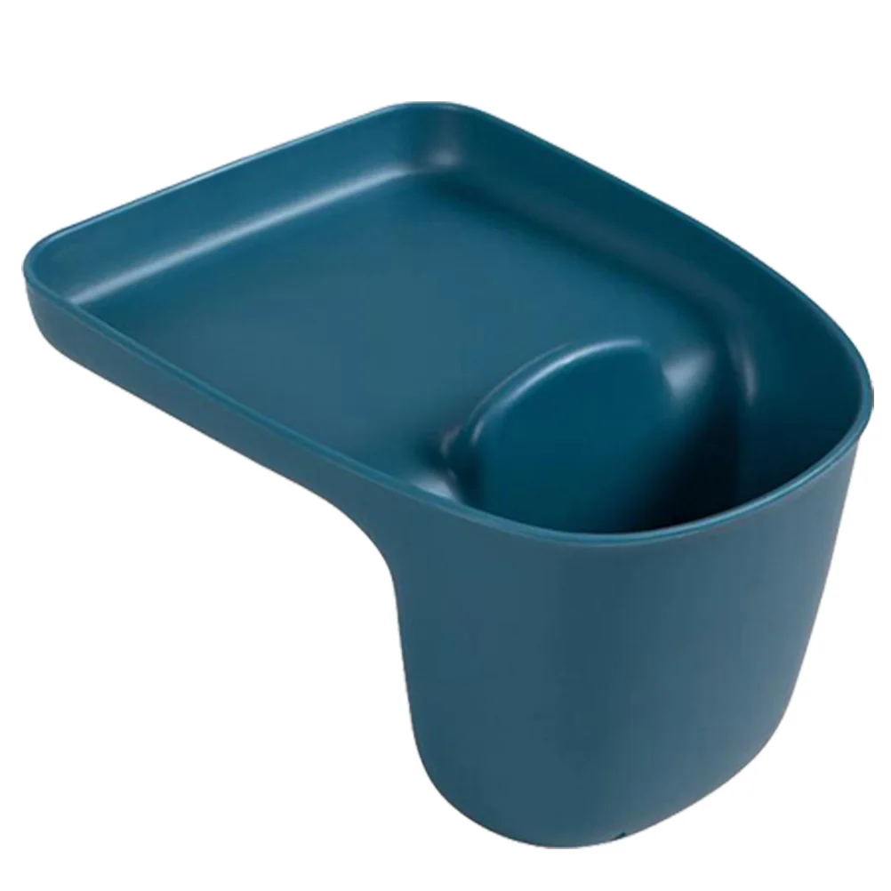 

Suction Cup Storage Rack Kitchen Sink Organizer Blue Multi-functional No Punching Plastic Space-saving Large Capacity