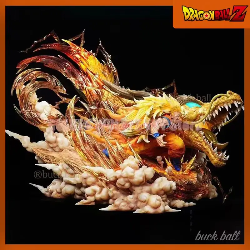 Dragon Ball 25cm Figures Son Goku Shenron Action Figurine Super Saiyan 3 Pvc Anime Statue Ornament Doll Bedroom Collection Gifts