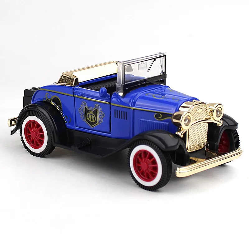 新しい 1Pc 1:32 ヴィンテージクラシックカーオープントップクラシックカー合金車モデルシミュレーションプルバックおもちゃ子供のためのギフトコレクション B91