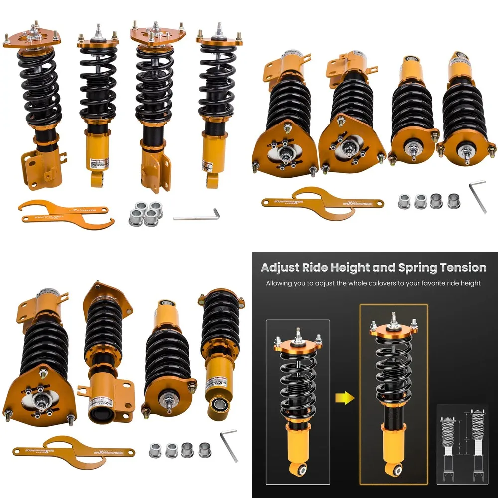 

MaXpeedingrods 24 Clicks Adjustable Coilover Suspension Kit for Subaru Legacy 2000-2004 BE Sedan