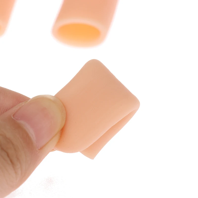 New 10Pcs Silicone Gel Tube Hand Bandage Finger Protector Anti-cut Heat Resistant Finger Sleeves Great Cooking Kitchen Tools