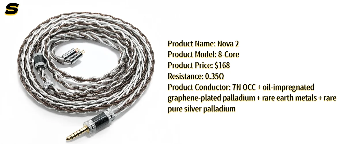 XINHS 2026 16. Jubiläum Fan-Feedback-Aktion Glücks-Kabel 4,4mm Balance 0,78mm 2-Pin HiFi Kopfhörer Upgrade-Kabel – Detail 4