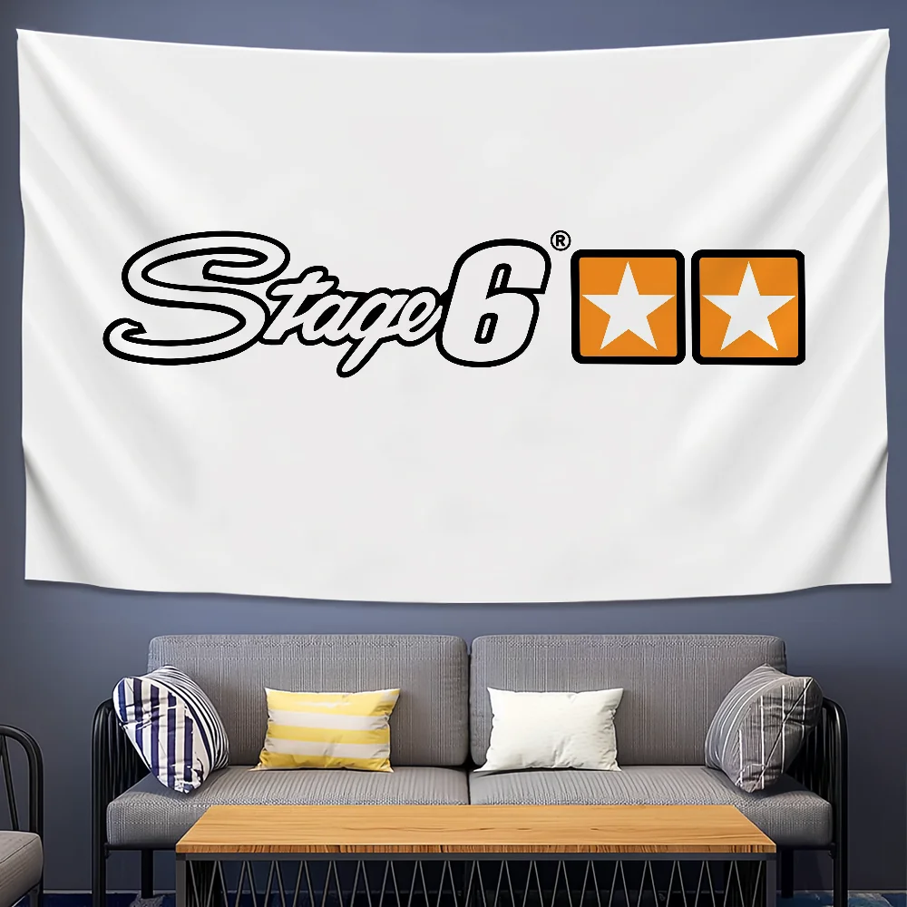 Stage Cool 6 flag Picnic Party Camping Party Banner Polyester Printed Decoration Outdoor Hanging