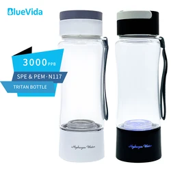 Bluevida Hydrogen Rich Water Generator Bottle DuPont SPE PEM Dual Chamber H2 Maker - Easy Carry 3 In 1 Use+ Self Cleaning