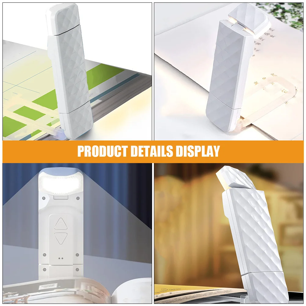

1 Set Rechargeable Reading Light With Double Clips Book Lamp For Bed Led Clip On Light For Night Reading Studying Table Lamp